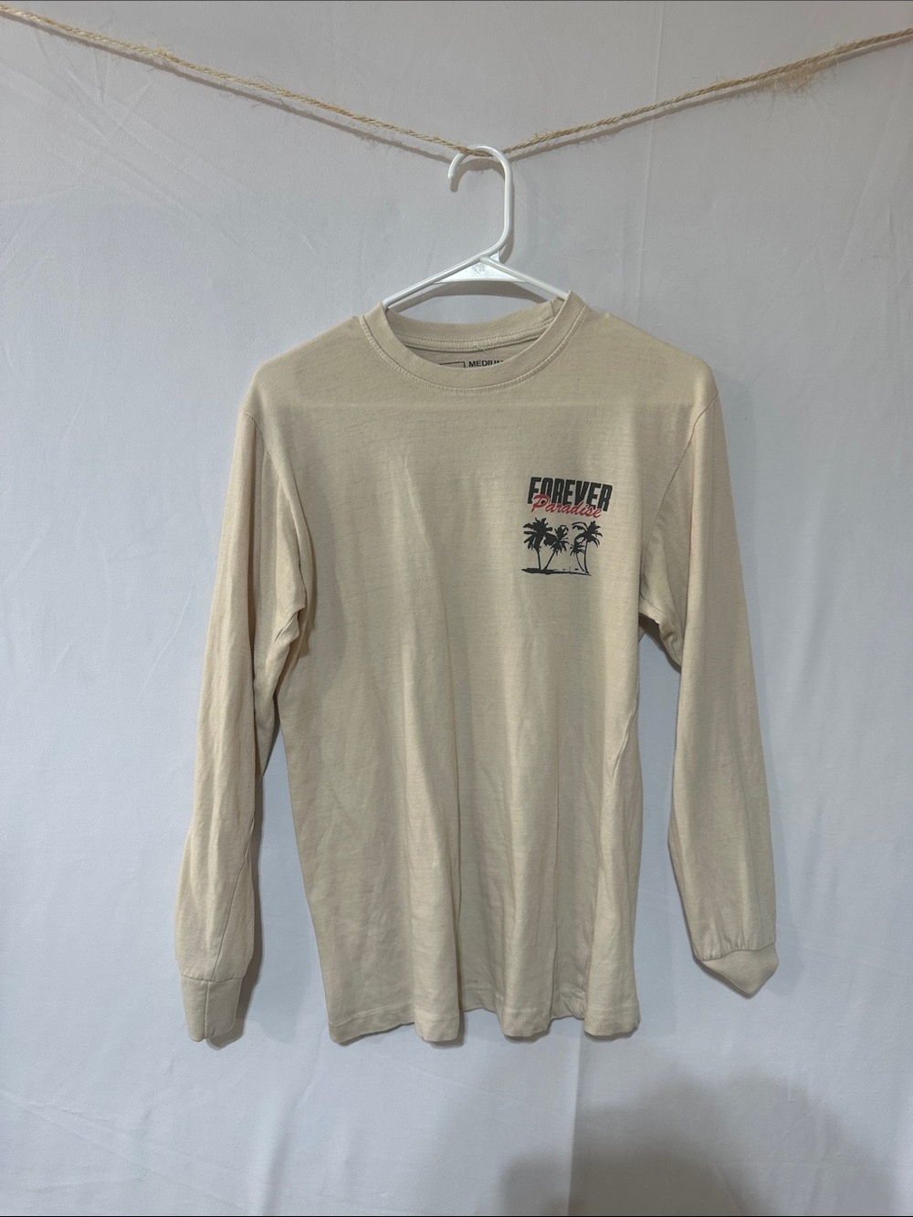 Young & Reckless Beige/Tan Crew Neck T‑Shirt 0090